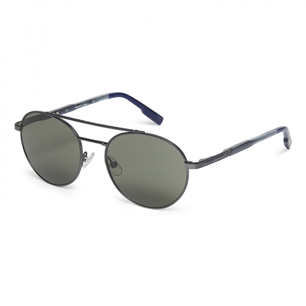 HACKETT Sunglasses HSK1144 Full Metal 53 02 Black/Green M