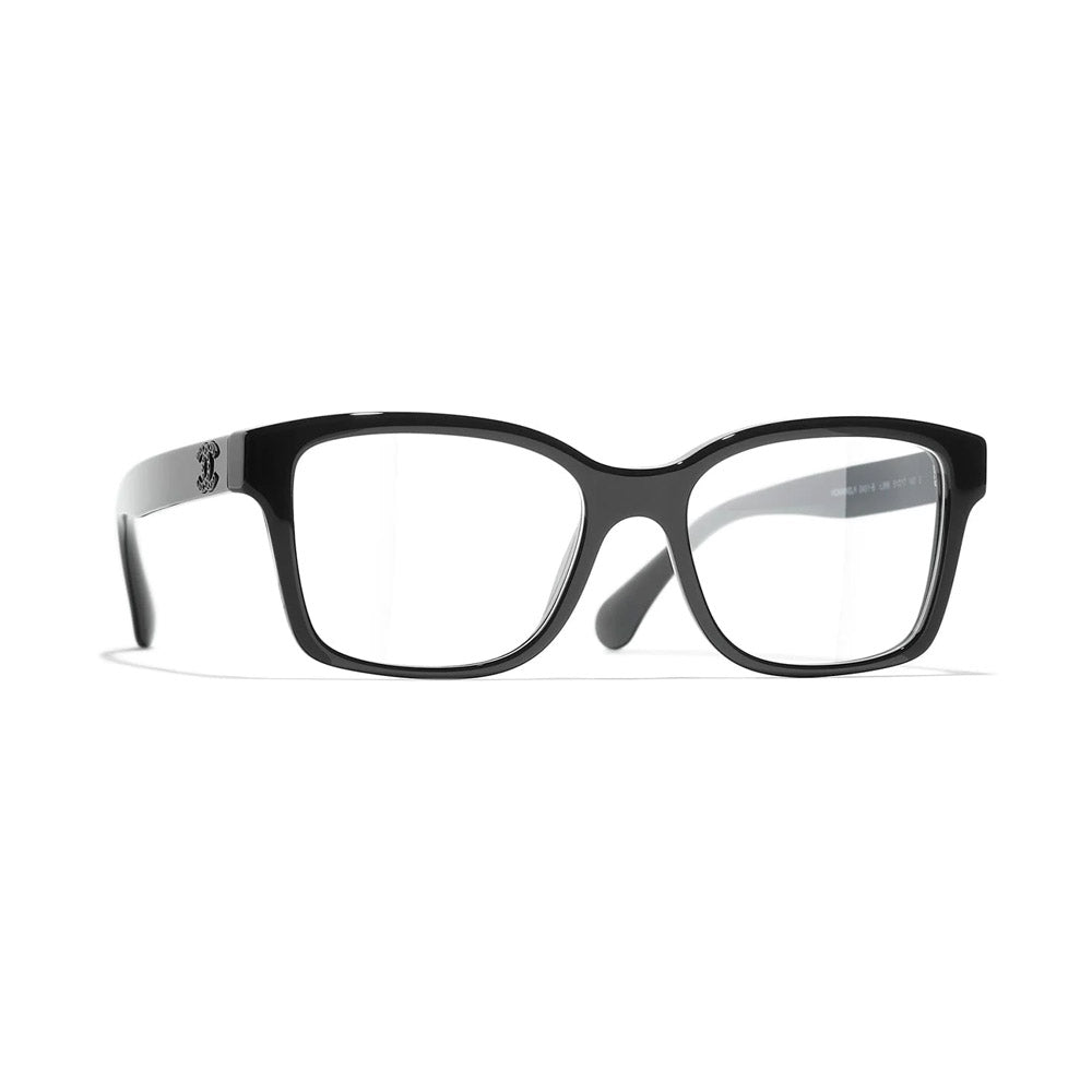 Chanel Black Eyeglasses Square for Women 