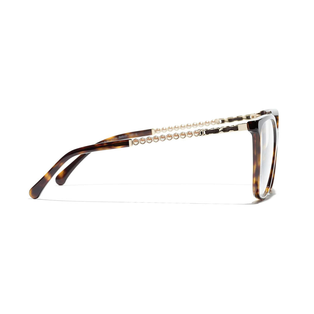 نظارة طبية مربعة مرقطة للنساء من شانيل