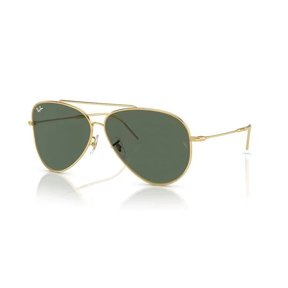 Ray-ban Green Aviator Reverse Men Sunglasses
