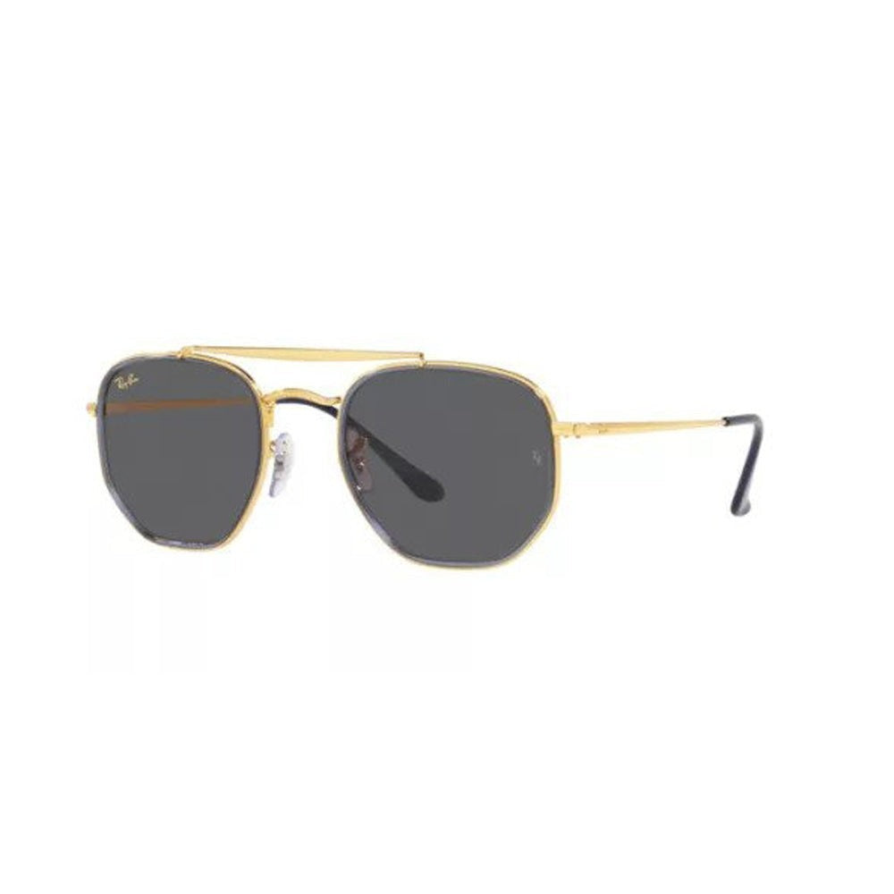 Rayban Gold hexagonal Unisex Sunglasses 